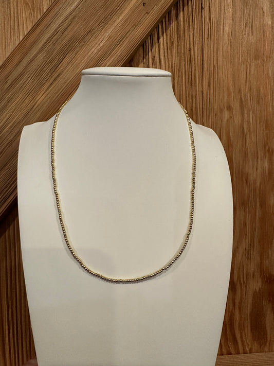 Classic 2mm Bead Necklace