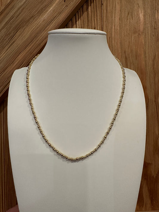 Classic 3mm/2mm Mix Bead Necklace